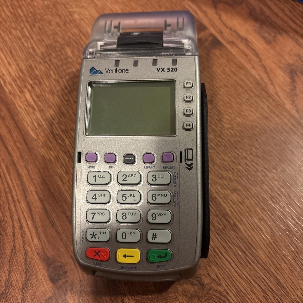 Verifone VX520 VX 520 Credit Card Machine Terminal Reader- Untested