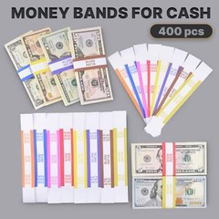 Pack of 400 Money Bands for Cash Money Wrappers for Bills to Organize Cash – …