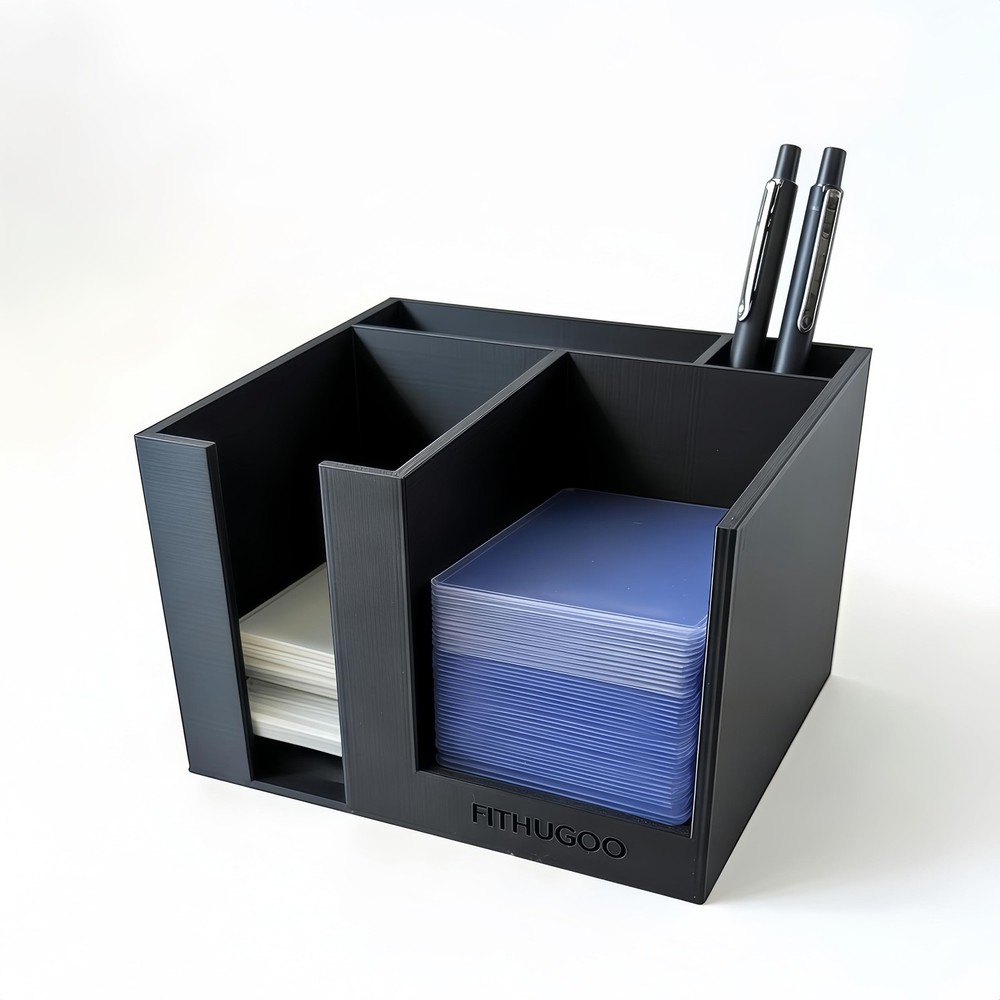 Toploader Dispenser & Penny Sleeve Holder – Dual Compartment Holds 500 Penny …