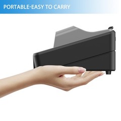 TIHOO Portable Money Counter – Advanced UV/MG Counterfeit Black & Gray
