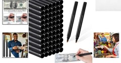 60 Count Counterfeit Bill Detector Pen Set – Essential Cash Protection Tool