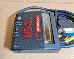 Omron MICROSCAN FIS-0003-0006G MS-3 Laser Barcode Reader, Right Angle (NNB)