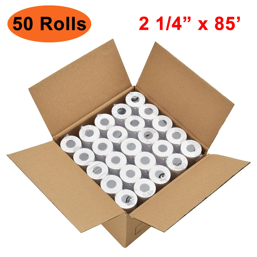 50 Rolls Case 2 1/4″ x 85′ Thermal Cash Register POS Credit Card Receipt Paper