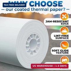 3-Pack Calculator Tape Rolls – Adding Machine Tape 2 1/4 In x 85 ft | Reliable R