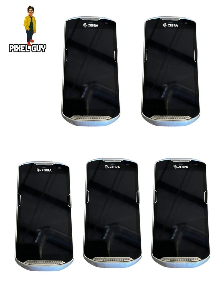 Lot of 5 Zebra TC56CJ Android Computer Barcode Scanner P/N TC56CJ-1PAZU4P-US