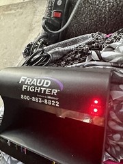 Fraud Fighter HD8X2-120A UV Backlight Fluorescence Counterfeit Detector Tested