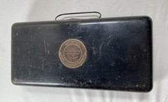 Old Metal Bank Lock Safe Safety Deposit Box Guardian, Savings, And Trust Company