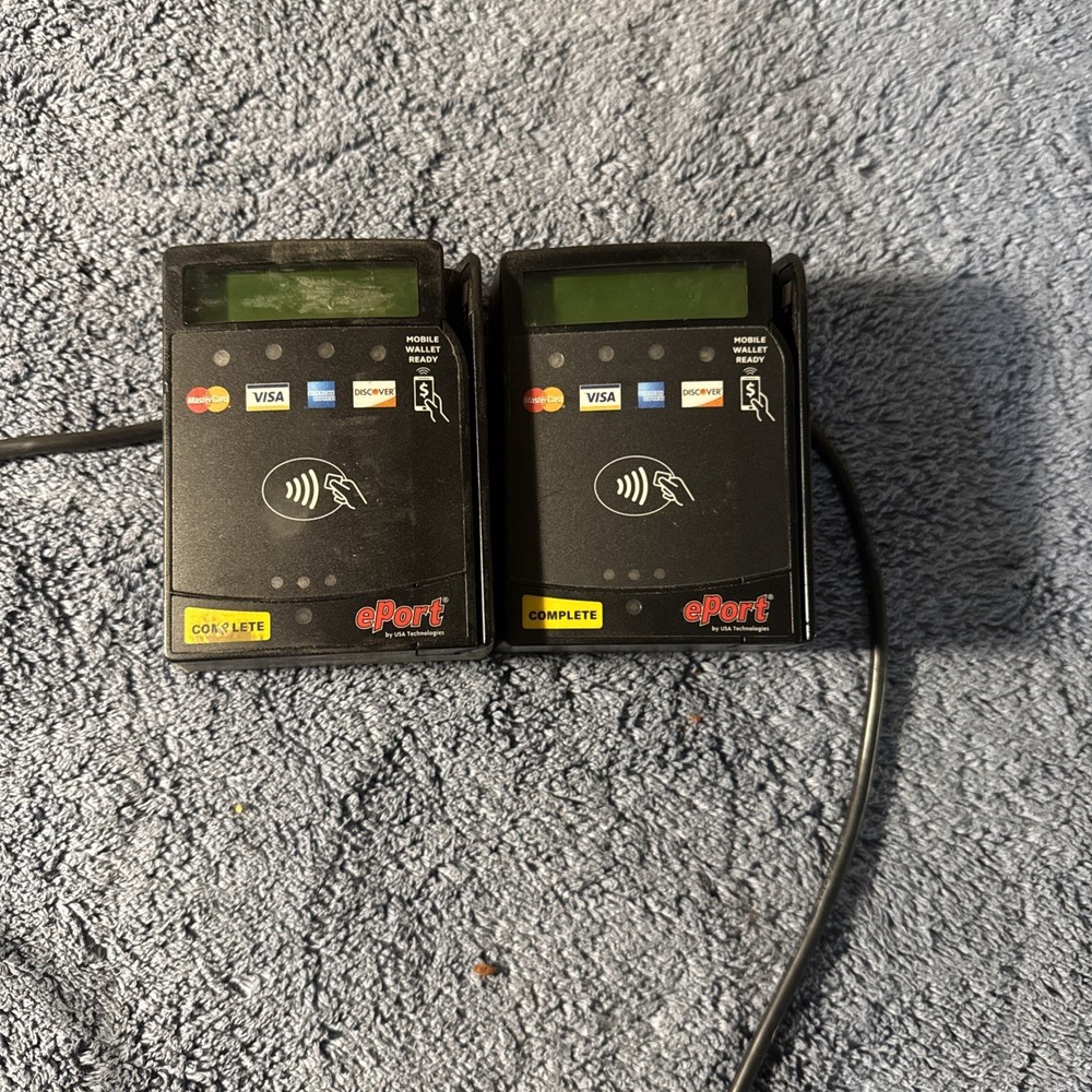 Lot Of 2 USAT Cantaloupe ePort Credit Card Reader For Vending Machines.