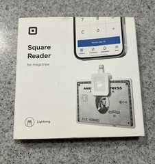 NEW Square Magstripe Reader with Lightning Connector Glossy White