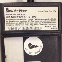 VeriFone PIN Pad 1000 w/ Data Cable P003-116-01