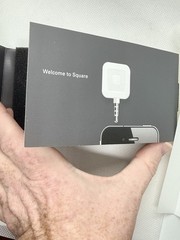 Lot Of 2 Square Mag Strip Readers 3.5 Mm Phone Jack Credit Card Reader