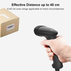 Inateck 1D Barcode Scanner Reader with Scanner Stand & Wired USB Cable, BCST-33