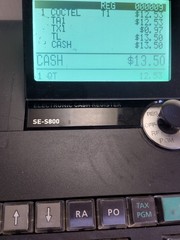 Casio SE-S800 Electronic Cash Register Thermal Print With Program Key Only 1 Key