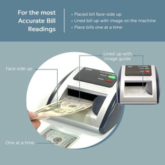 D450 Counterfeit Money Checker Machine, Magnetic, Infrared, Watermark and Micro-