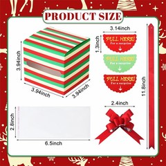 12 PCS Christmas Money Pop-Up Box for Cash Gift Pull DIY Surprise Pull Kit