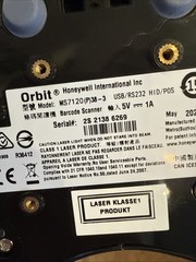 Honeywell Orbit MS7120 (P) 38-3 Scanner Open AS IS READ