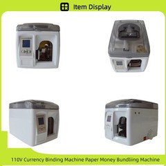110V Safety High Efficiency Currency Binding Machine Bill Counter Money Binder