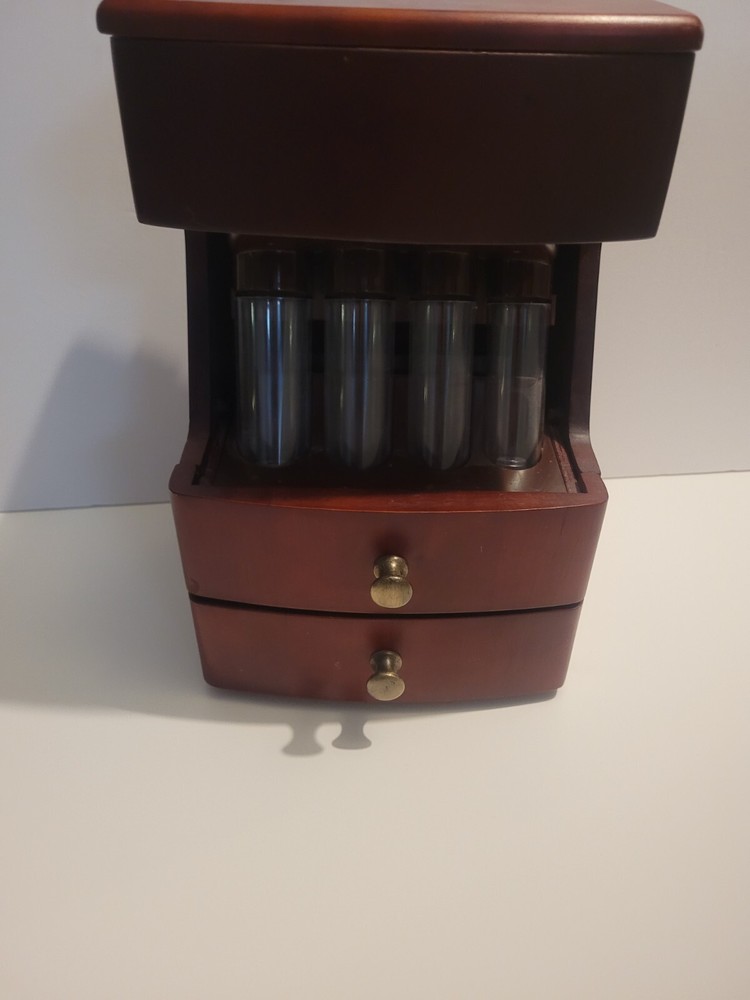 Magnif Deluxe Coin Sorter Wood Classic Cherry Finish