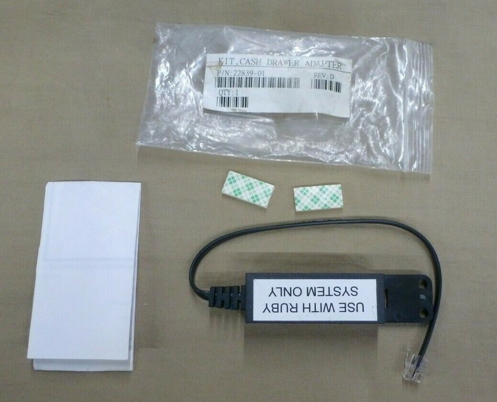 New VeriFone Ruby Cash Drawer Adapter Kit 22839-01 New – Shows wear