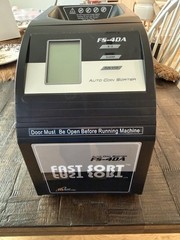 Royal Sovereign Fast Sort FS-4DA 4-Row Auto Coin Sorter Wrap Counter Black Works