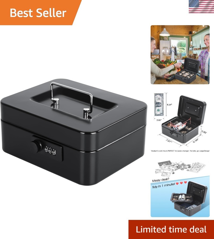 Multi-Color Available Cash Box with Combination Lock – Personalize Your Security