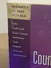 UVeritech Fraud Fighter Counterfeit Money Bill Detector ID Licenses CC UV Light