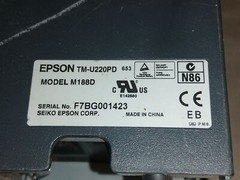 Epson TM-U220D M188D Receipt Printer Includes Genuine Power Supply Tested