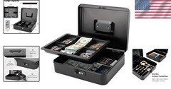 X-Large Cash Box with Sturdy Metal Construction – Combination Lock Included