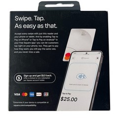 Square Reader For Magstripe (USB-C) Mobile Payment Swipe Credit Card Readers NIB