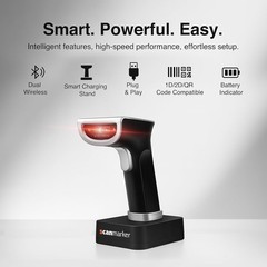 Barcode Scanners iOS & Android 1D/2D Barcode Scanner Wireless – Boost Speed & Ac