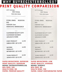(10 Rolls) 2 1/4″ X 165′ Thermal Paper for Sharp XEA507 XEA407 XEA207 ERA247 347