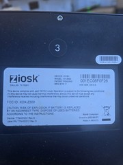 lot of 2 ZiOSK POS AH-3000 Terminal W Display NO BATTERY