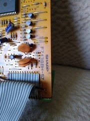 Sharp XE-A110 Electronic Cash Register Parts: Digital Display Circuit Board Swit