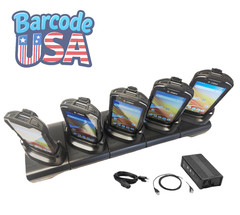 ✅SET OF 5 Zebra TC57 Android Handheld Barcode Scanners +Cradle +Cases!🔥⭐