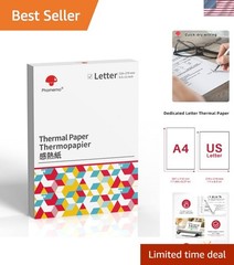 Inkless 100 Sheets Thermal Paper 8.5″ x 11″ – Compatible with Portable Printers