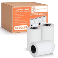 Thermal Credit Card Paper Rolls Printer Paper Receipts 2 1/4″ X 50′ for Popul…