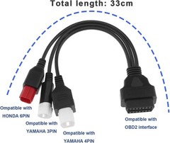 3 Pin 4 Pin 6 Pin OBD2 Adapter Cable for Yamaha Euro5 3Pin 4Pin 6Pin Motorcyc…