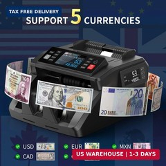 PONNOR N70 Mixed Denomination Money Counter Machine, Value Counting, Cash Counte