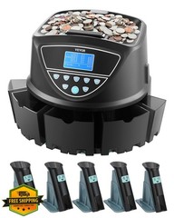 VEVOR Coin Counter Sorter Machine USD Change Counter 300 Coins/Min