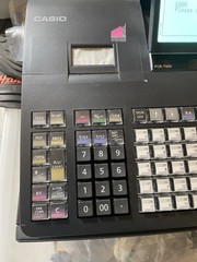 Casio PCR-T500 Electronic Cash Register w/ Operating Keys Tested Working Great