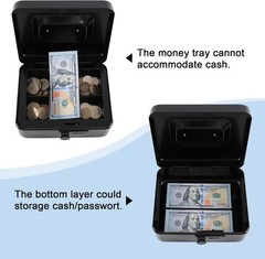Compact Alloy Steel Cash Box with Secure Combination Lock – Lightweight Design