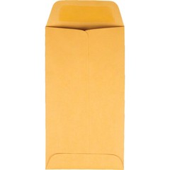 Quality Park #7 Coin Envelopes, Gummed Seal, Brown, Box Of 500