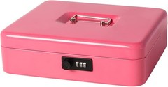 Pink Metal Cash Box with Combination Lock – Safety and Style Combined