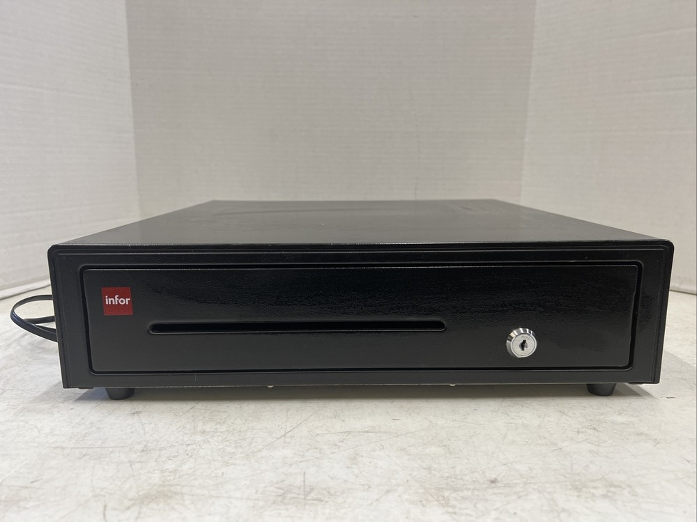 Lot of 2 POS-X 16″ Cash Drawer ION-C16A-1B POS Printer Interface SEE DESCRIPTION
