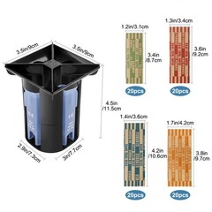 5-In-1 Coin Counter Sorter Tube for Pennies, Nickels, Dimes, Quarters, Dollars