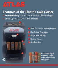 Automatic Coin Sorter (AC-1QS), Designed to Accurately Sort 156 Coins per Minute