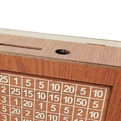 Wooden Money Box Kids Adults Money Box Money Saver Portable Retro Change Box