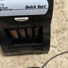 Royal Sovereign QS-1AC Coin Sorter Counter Machine Tested WORKS