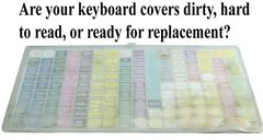 SAM4S ER 5200M, SPS 520FT, 530FT, SER 7000 Flat Keyboard Wet Cover Silicone Skin