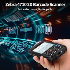 MUNBYN Android 9.0 Barcode Scanner Zebra 4710 2D Scanner Bluetooth Wi-Fi 4G NFC